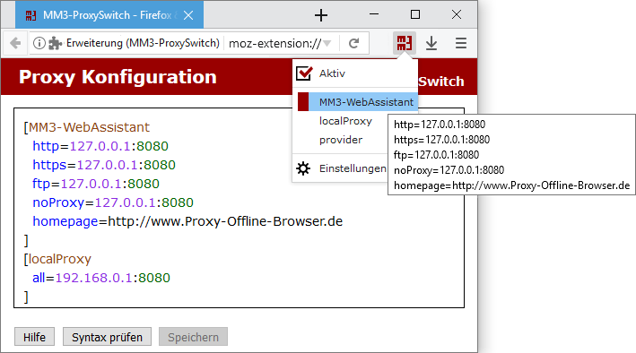 MM3-ProxySwitch - Firefox, Chrome, Edge Erweiterung (Add-ons)